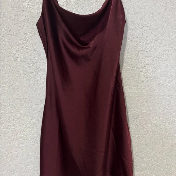 Nasty Gal Sought after Cowl Satin Dress - Picture 3 of 6